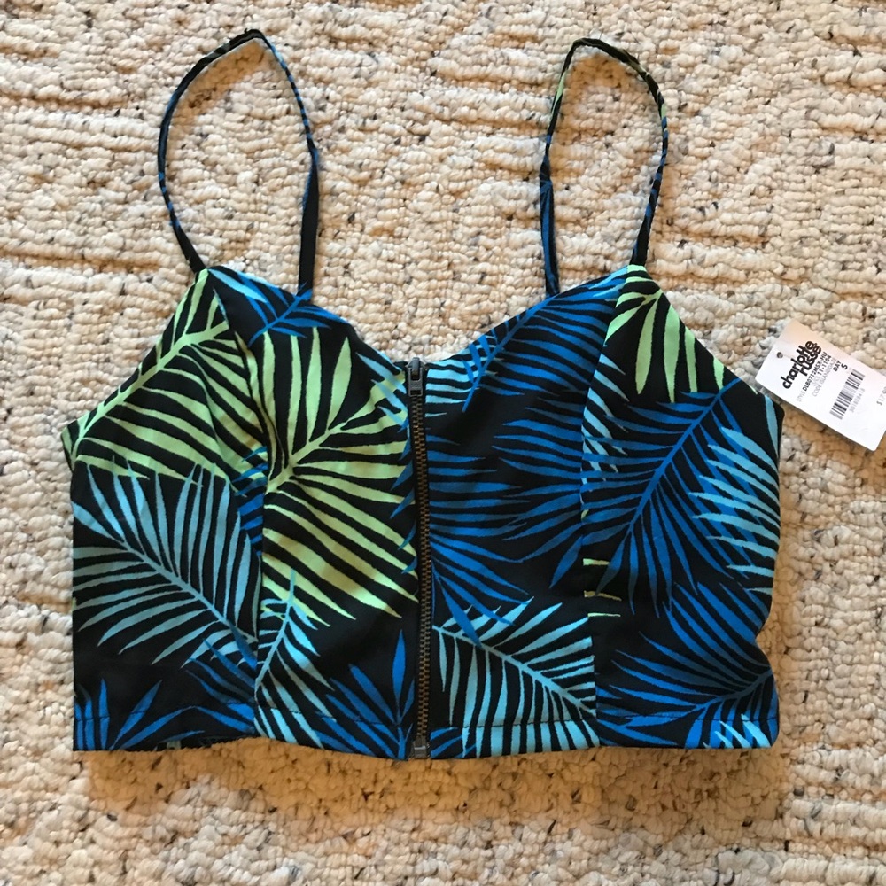 Charlotte Russe bustier crop top